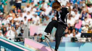 Japan's Horigome retains Olympic men's street skateboarding title