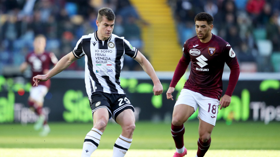 Serie A: Udinese-Torino 2-2