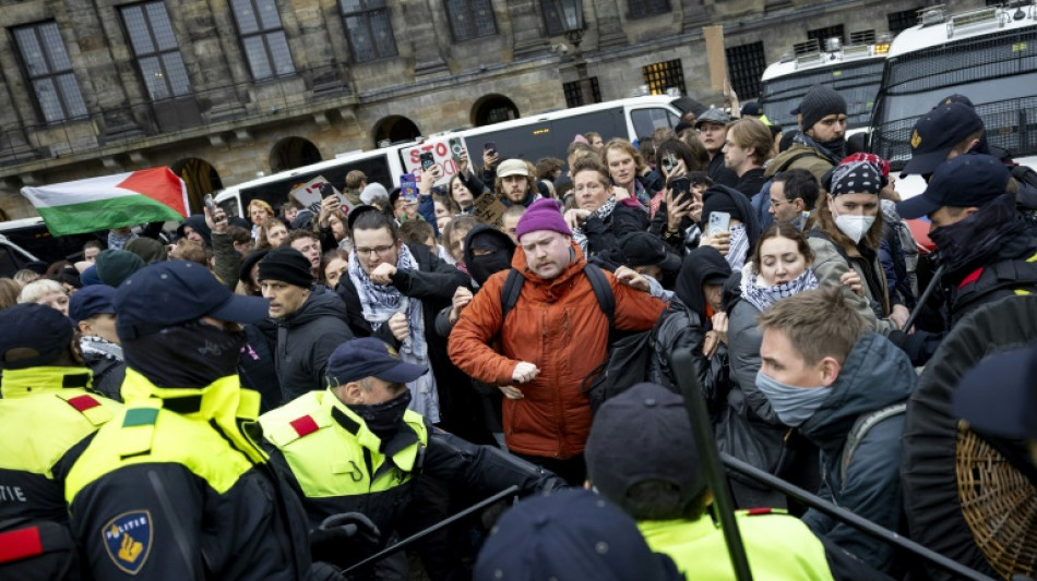 Amsterdam: des dizaines d'arrestations lors d'une manifestation propalestinienne interdite