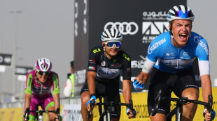 Russian team's Czech teenager wins stage six of UAE Tour