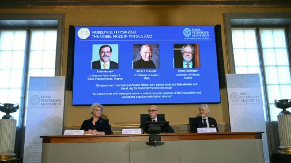 Le Nobel de physique à un trio franco-austro-américain de pionniers du "quantique"