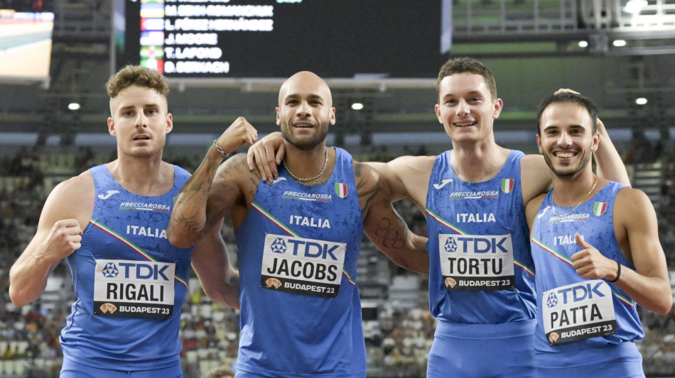 Atletica: la 4x100 uomini si qualifica per le Olimpiadi