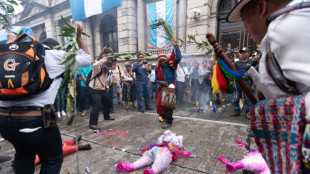 Indígenas protestam contra a corrupção na Guatemala