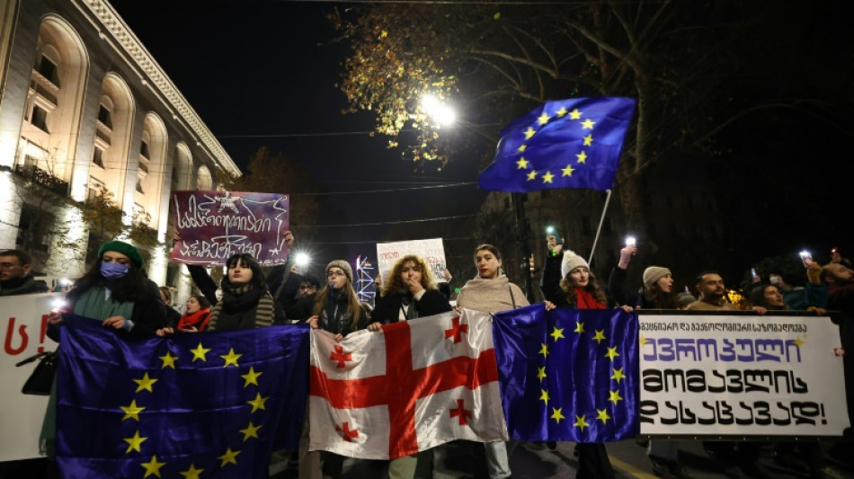 14. Tag in Folge: Tausende Menschen in Georgien bei pro-europäischem Protest