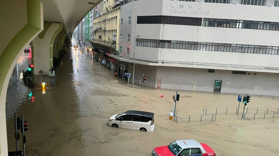 Hong Kong flooded by heaviest rainfall in 140 years