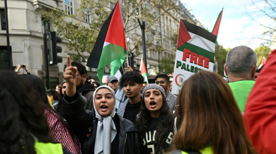 Thousands march in London in support of Palestinians, 1 year after Oct 7