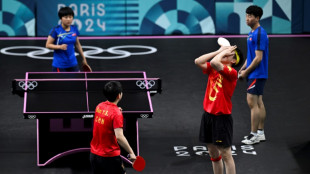 Delight to disgust as Olympic champ has table tennis bat broken