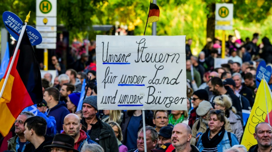 Manifestación de extrema derecha en Berlín contra inflación y gobierno de Scholz