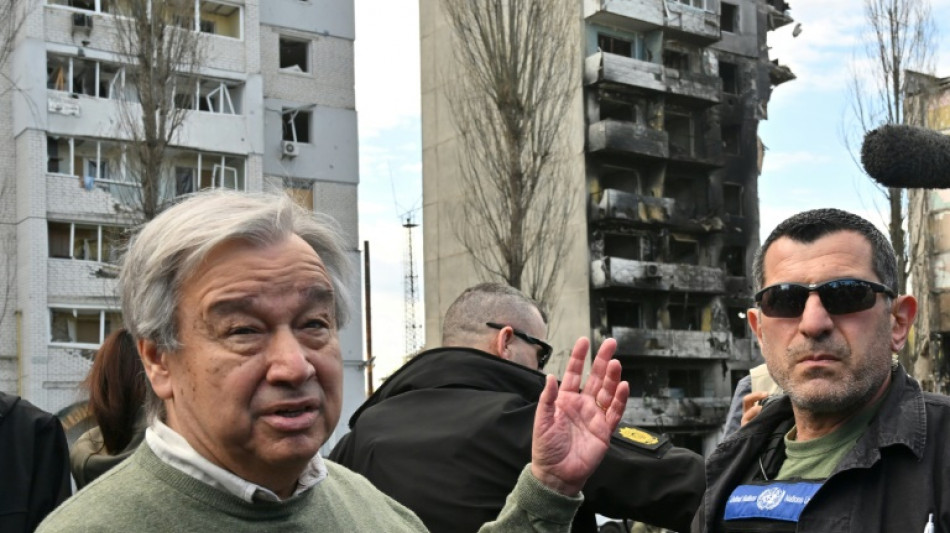 Guterres besucht zerstörte ukrainische Städte Butscha und Borodjanka