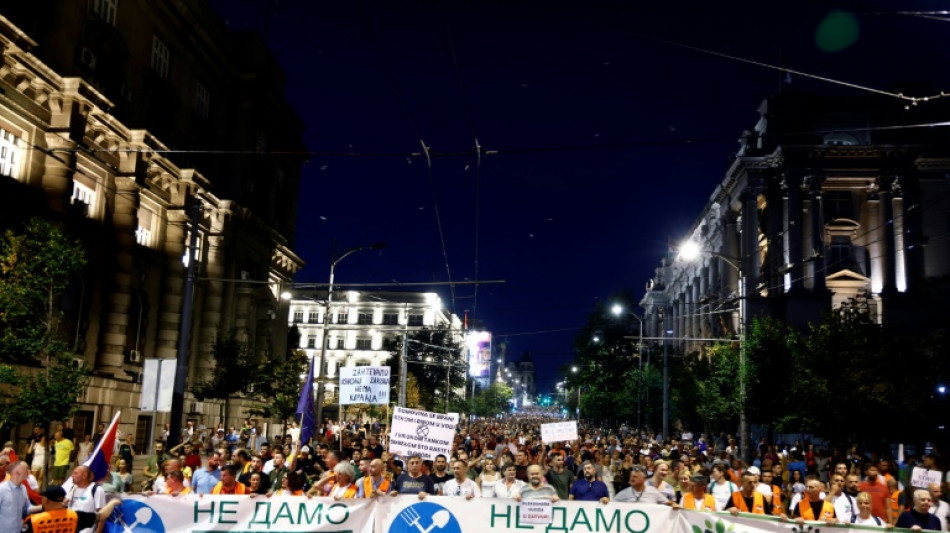 Thousands protest in Serbian capital against lithium mine