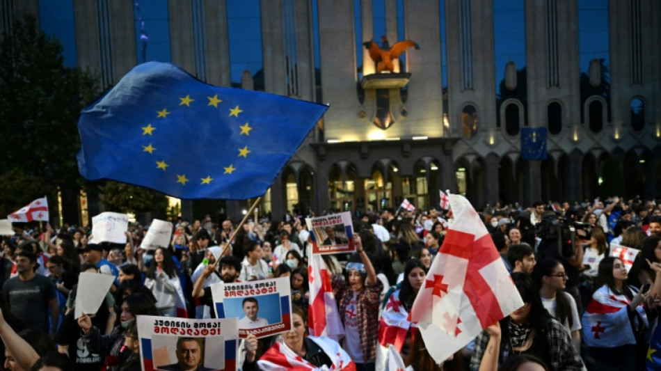 Tens of thousands protest against Georgia 'foreign influence' bill